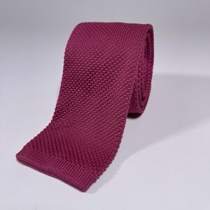 Vintage Square Tip Tie Sock Tie Red Preppy Academia Sero New England 56 Inch